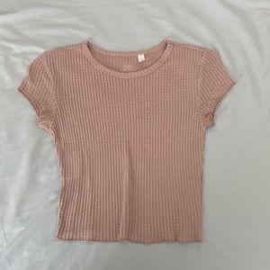 Pacsun Waffle Print Baby Tee/ Crop Top